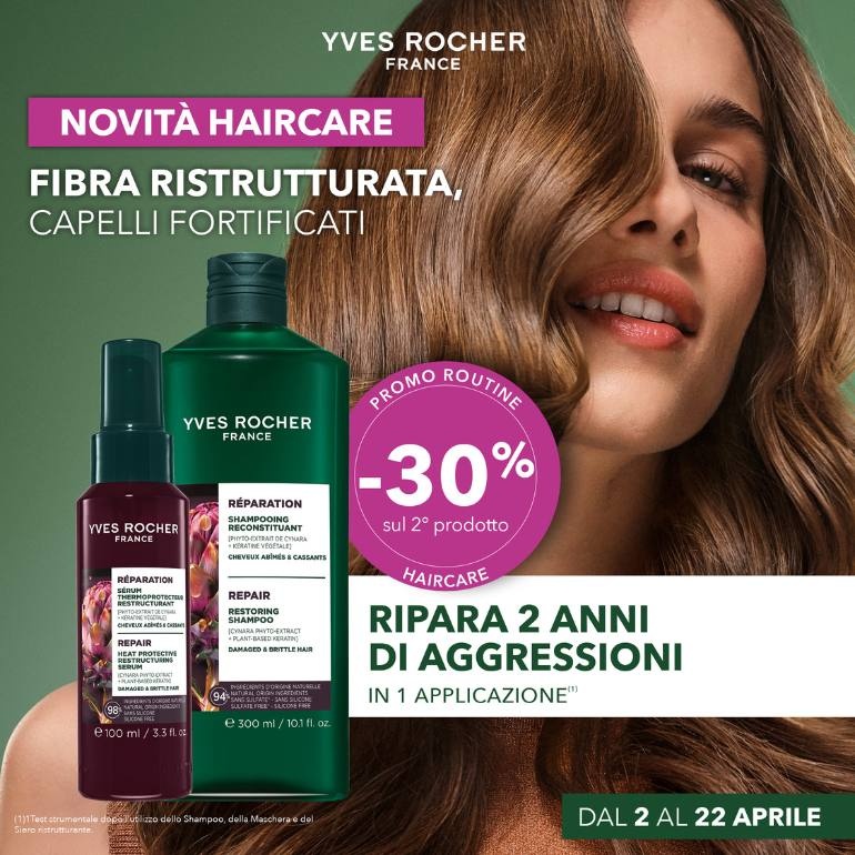 UNA NOVITA’ HAIRCARE TI ASPETTA DA YVES ROCHER !